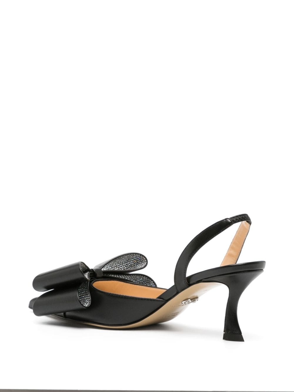 bow slingback pumps - 3