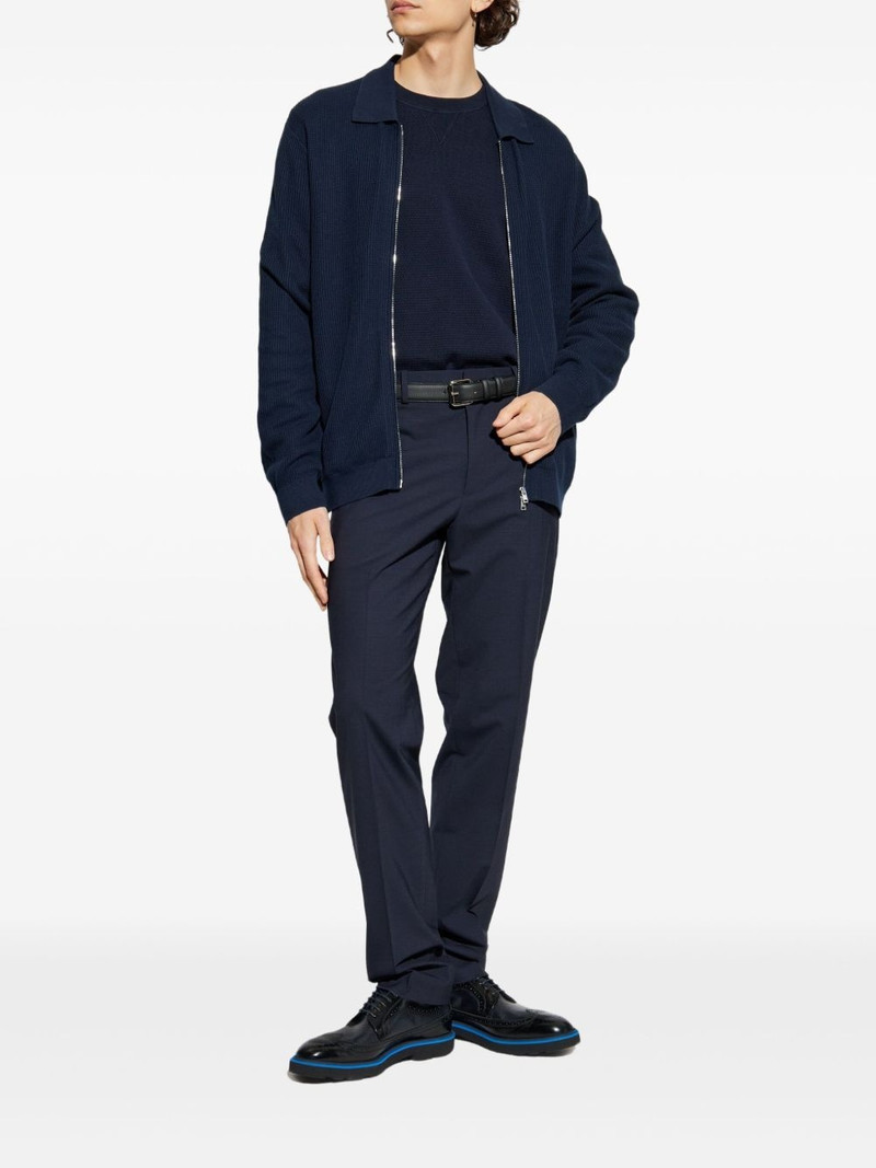Theory textured crew-neck jumper outlook