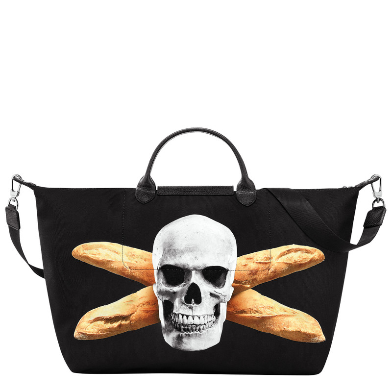 Longchamp x ToiletPaper S Travel bag Black - Canvas 4