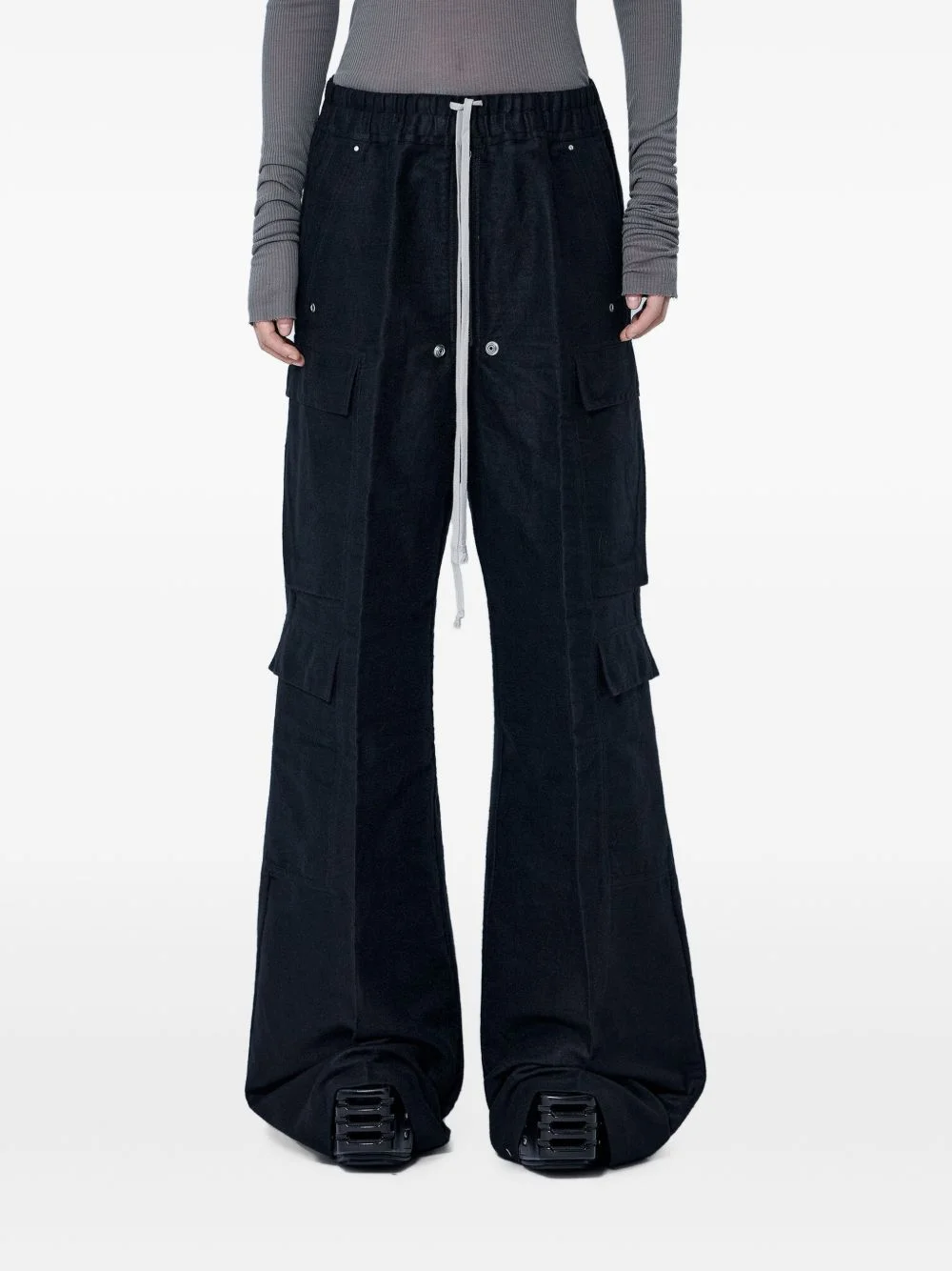 wide-leg cargo pants - 1