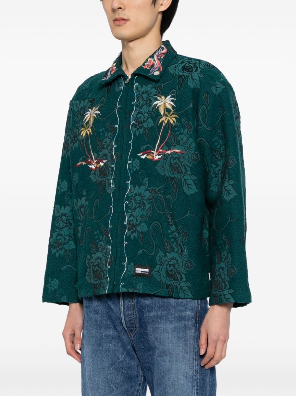 Souvenir jacquard shirt jacket - 3