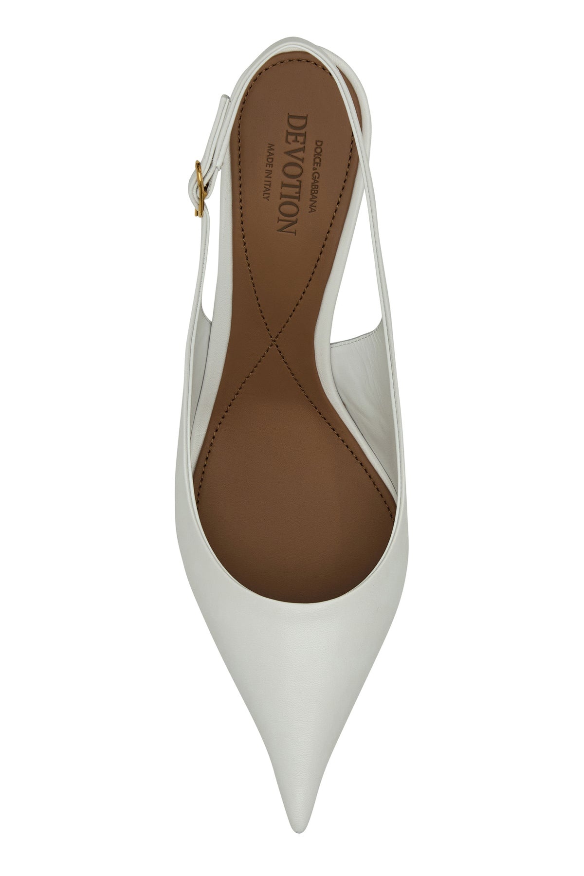 White leather Devotion 75 pumps - 4