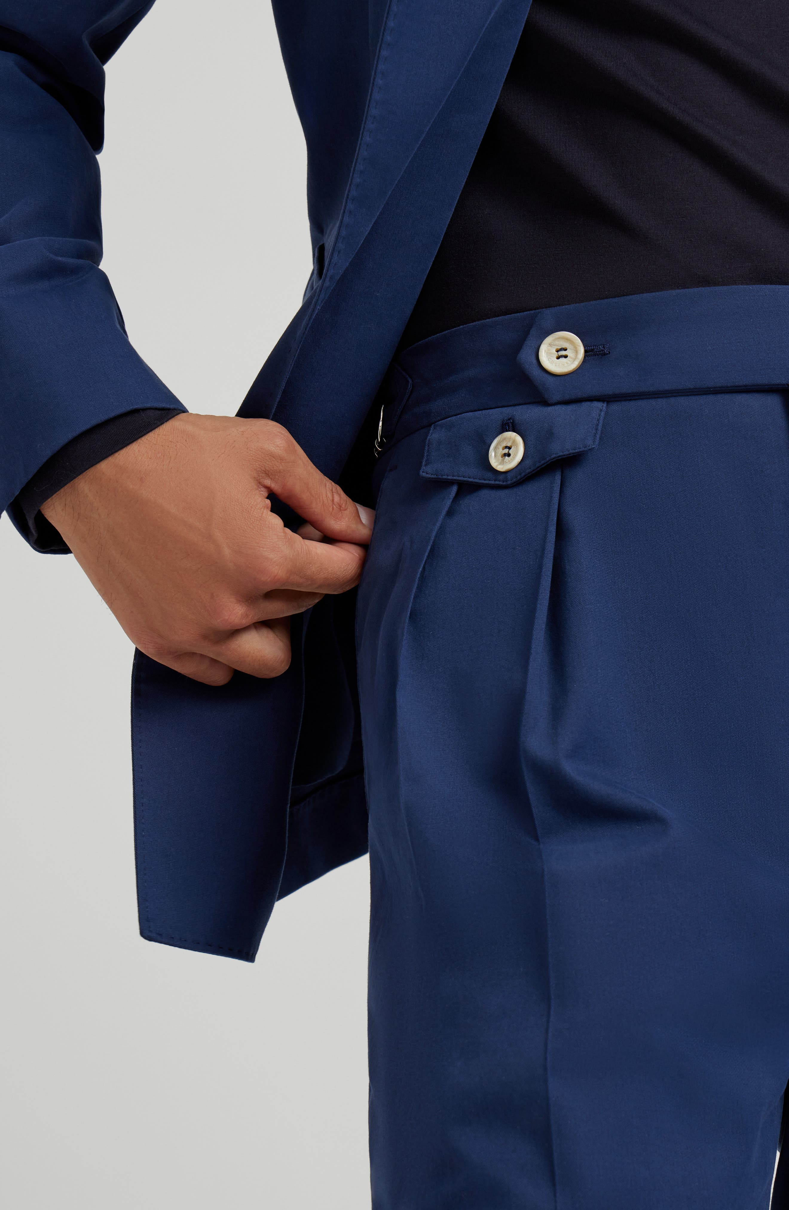 Brunello Cucinelli Comfort gabardine trousers in Lagoon at Nordstrom - 4