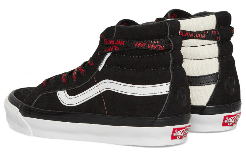Vans Vans SK8-Hi OG LX x Slam Jam 'Black White' VN0A4BVBIWV outlook