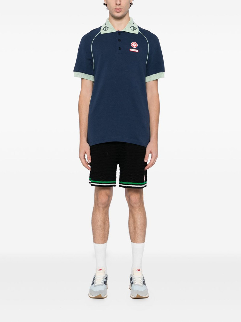 CASABLANCA pique polo shirt outlook