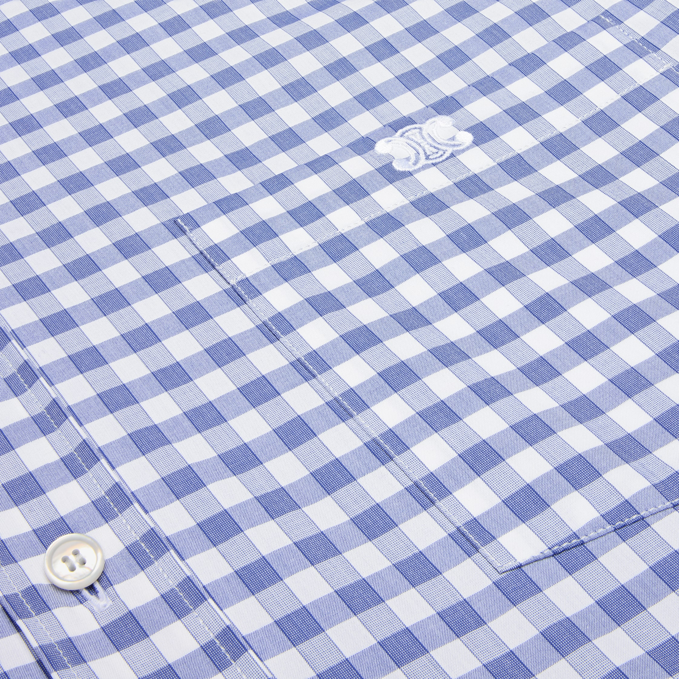cropped shirt IN vichy cotton - 4