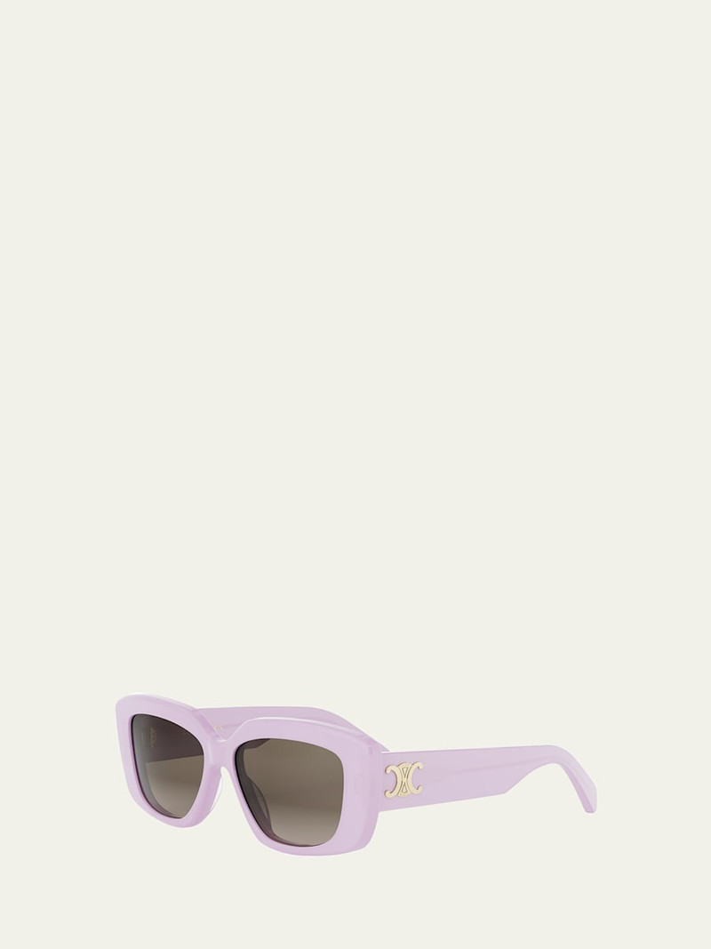 CELINE Triomphe Acetate Square Sunglasses outlook