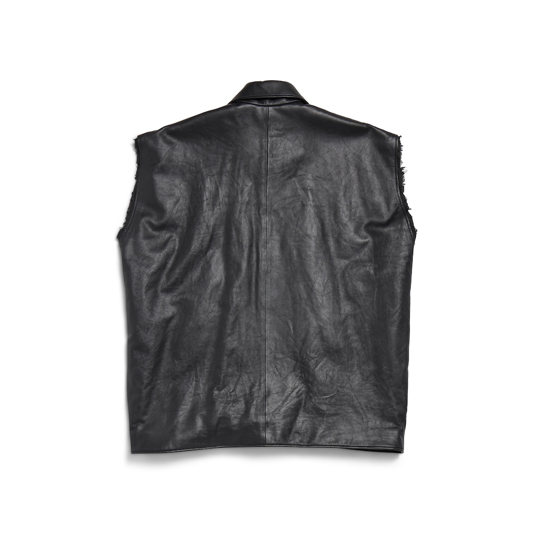 Men's Sleeveless Bomber in Black - 2