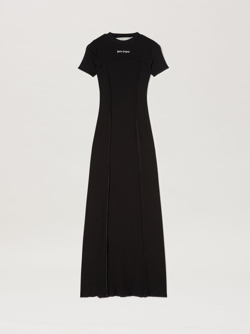 Open Back Logo Rib Dress - 1