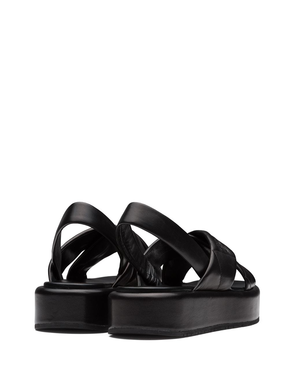 quilted flatform sandals - 3