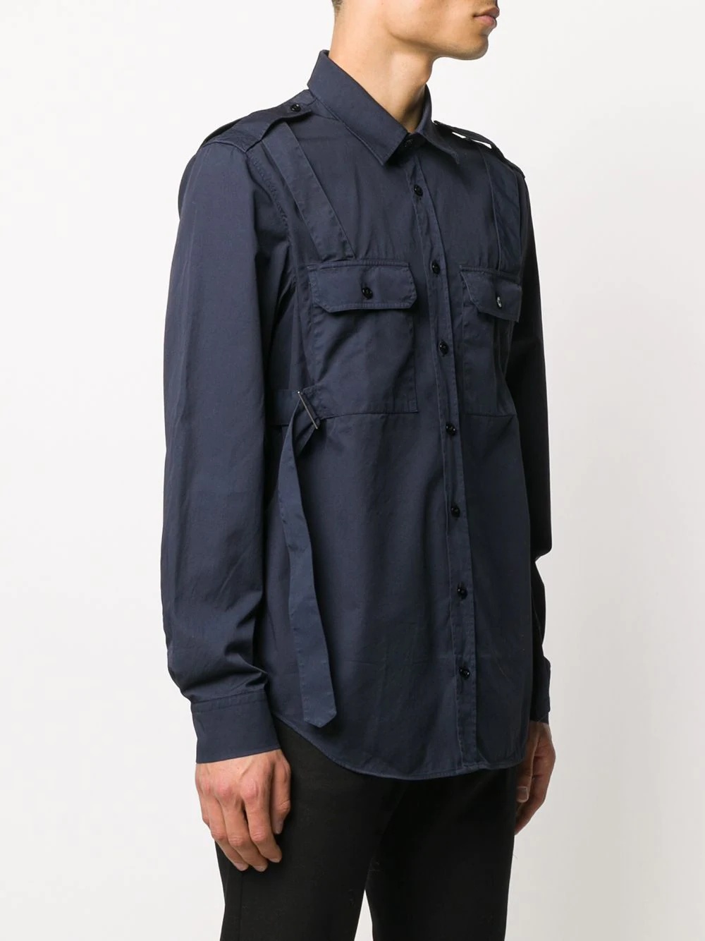 buckle-detail shirt - 3