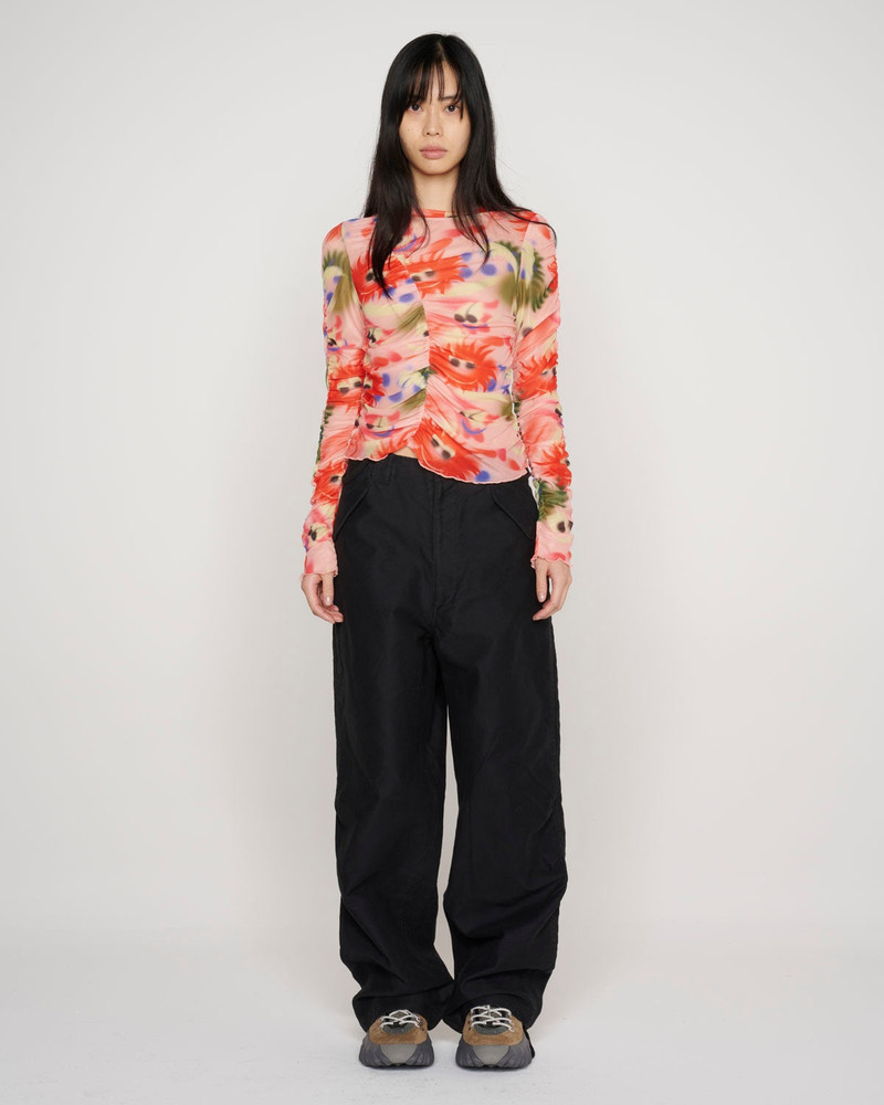 Fuzzy Friends Hyper Mesh Long Sleeve Top - Pink Multi 7