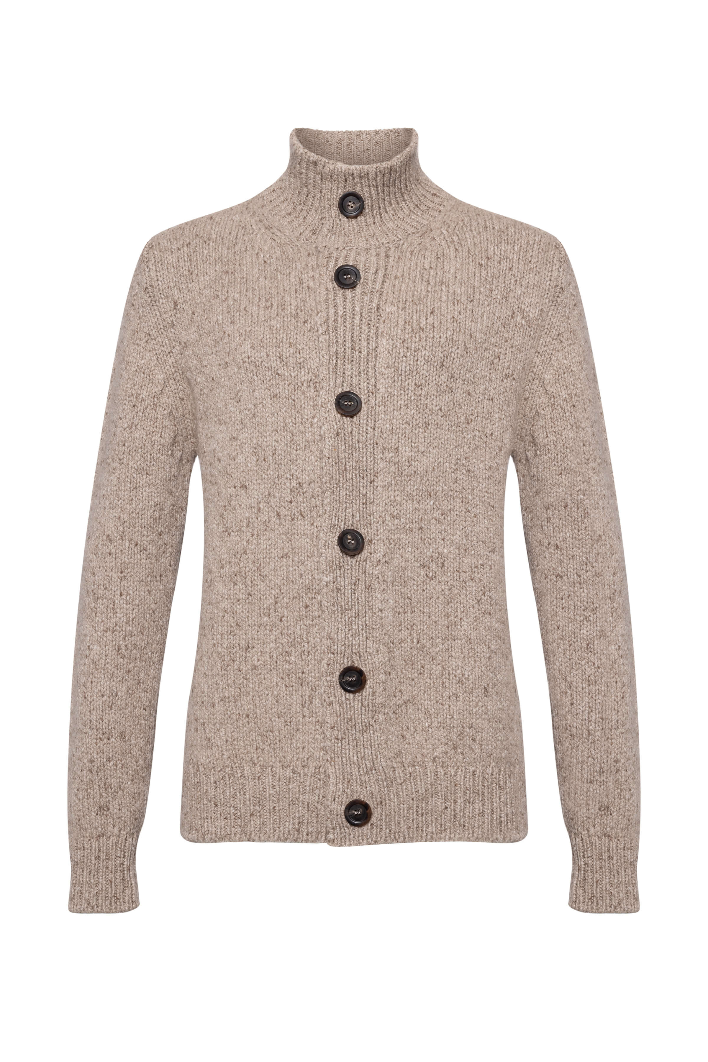 Donegal Cashmere Natural Cardigan - 9