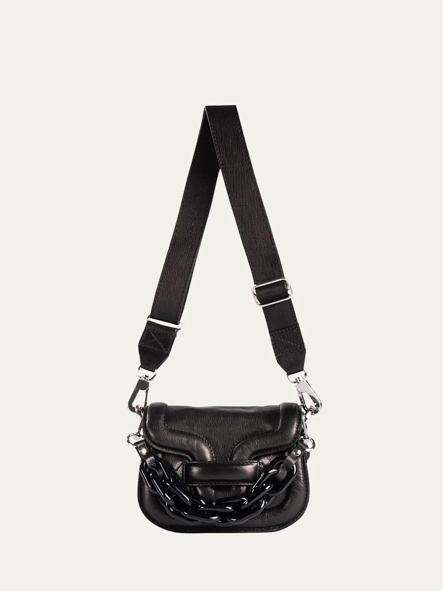 Alpha Micro Colorblock Leather Shoulder Bag - 1