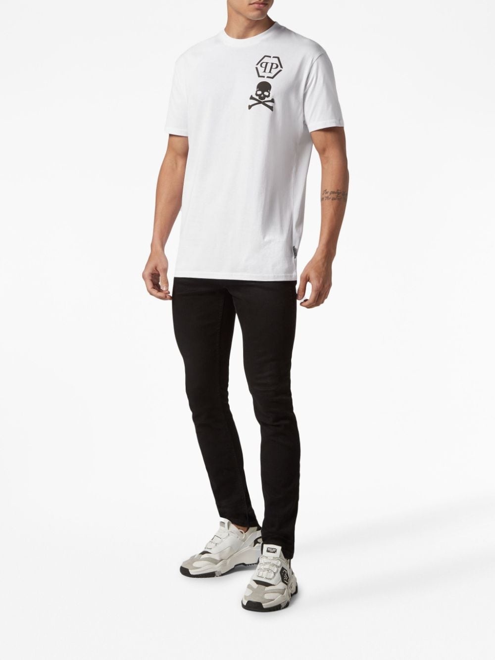 skull-print T-shirt - 2