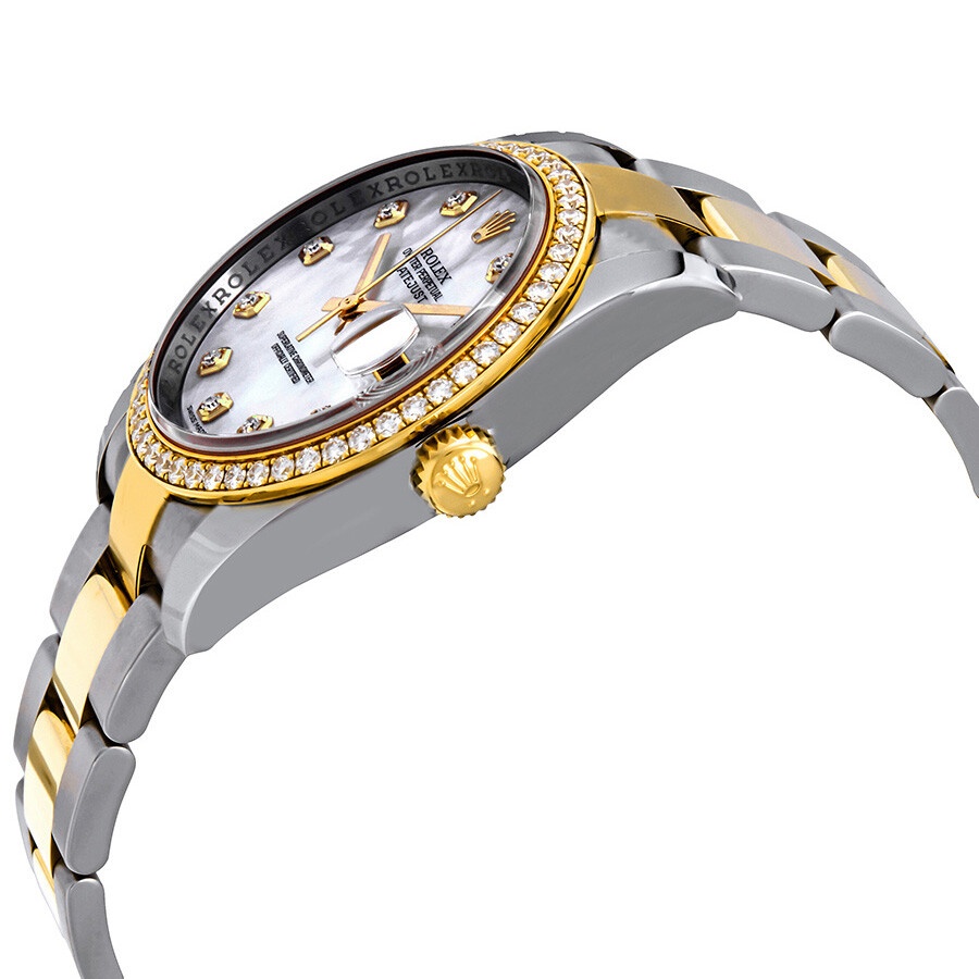 Rolex Oyster Perpetual Datejust 36 Mother of Pearl Dial Stainless Steel and 18K Yellow Gold Bracelet - 2