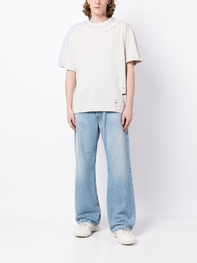 FENG CHEN WANG chest logo-print detail T-shirt outlook