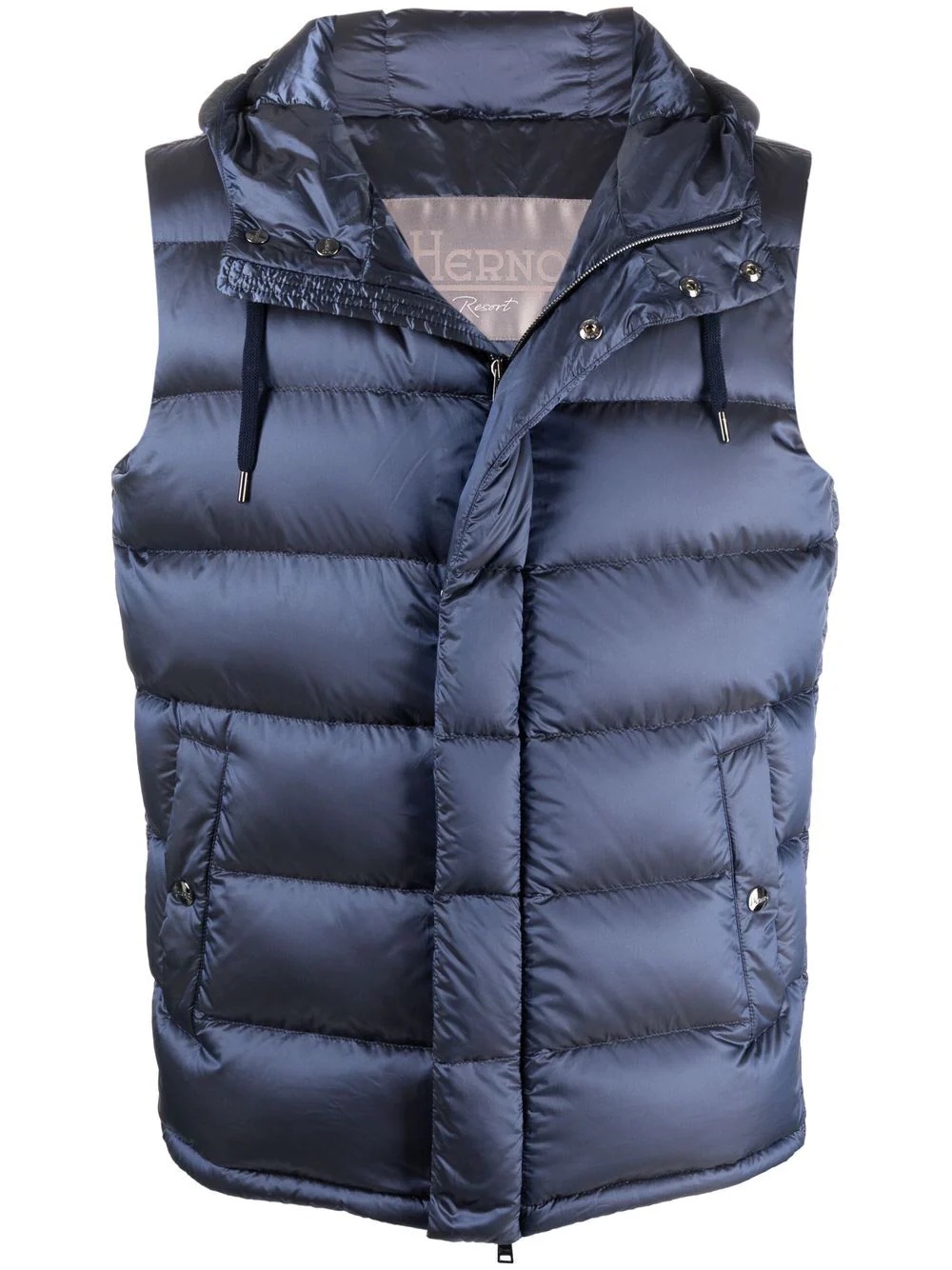 hooded down gilet - 1