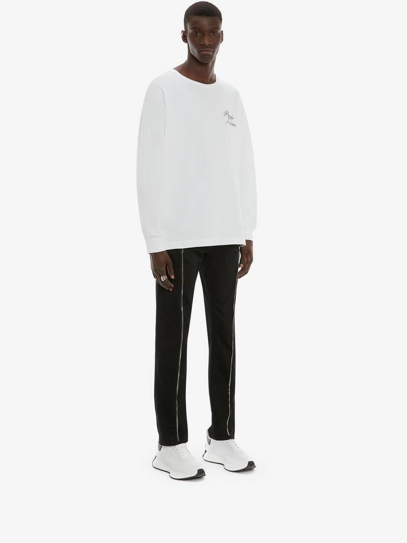 Blake Illustration T-shirt in Black/ivory - 3