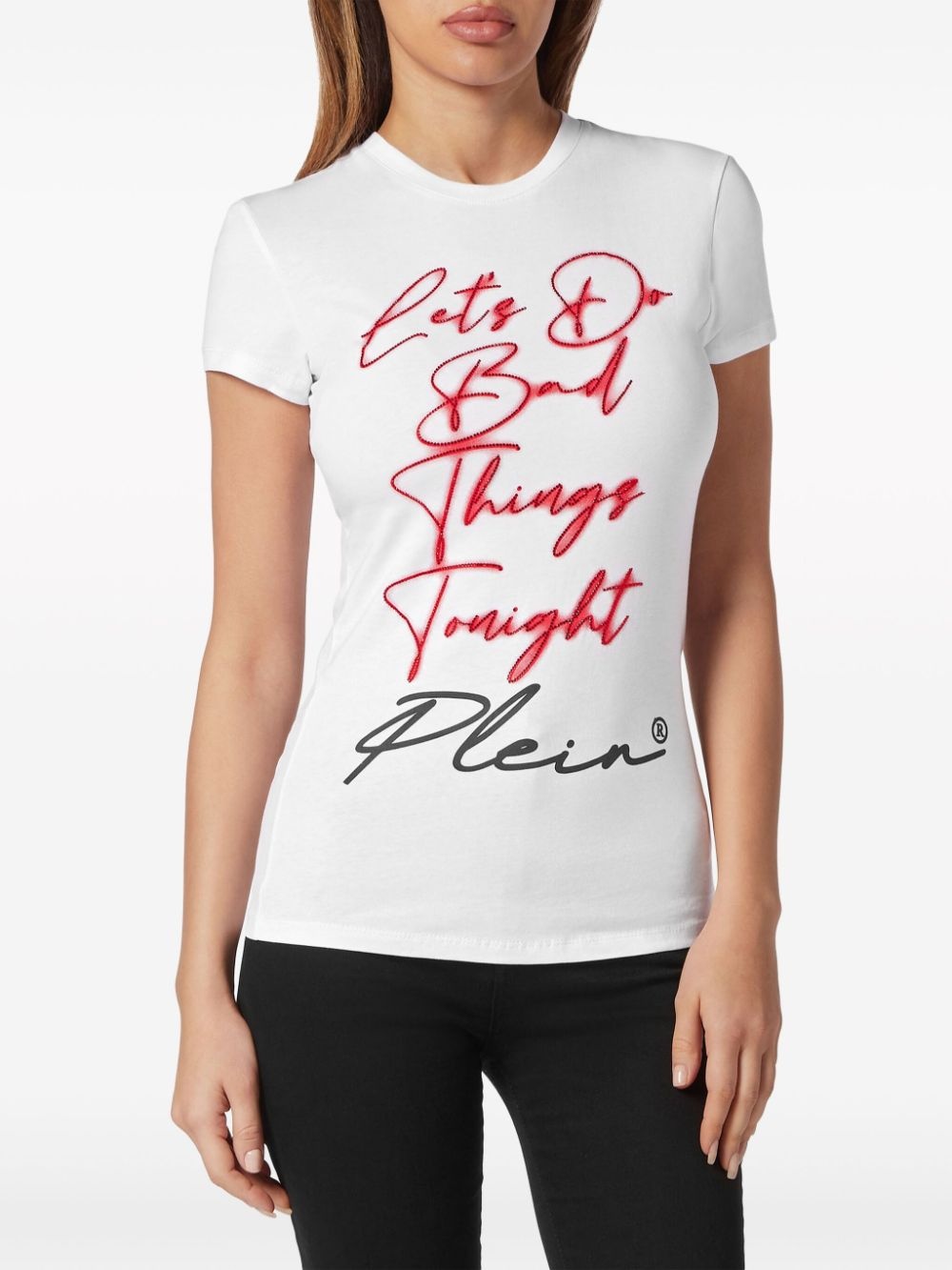 Sexy Pure lettering cotton T-shirt - 2