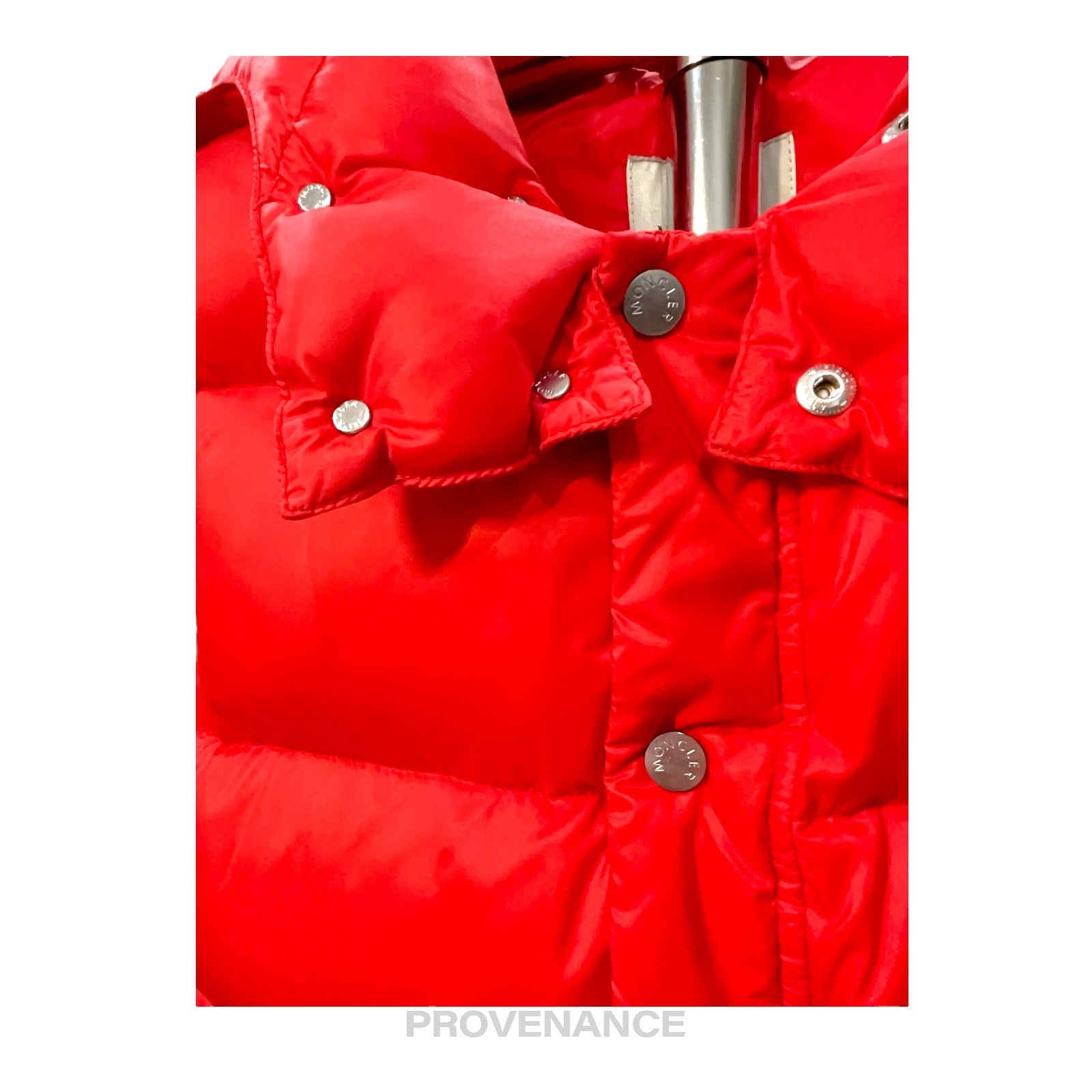 Moncler x Balenciaga Hooded Down Vest - Red - 9