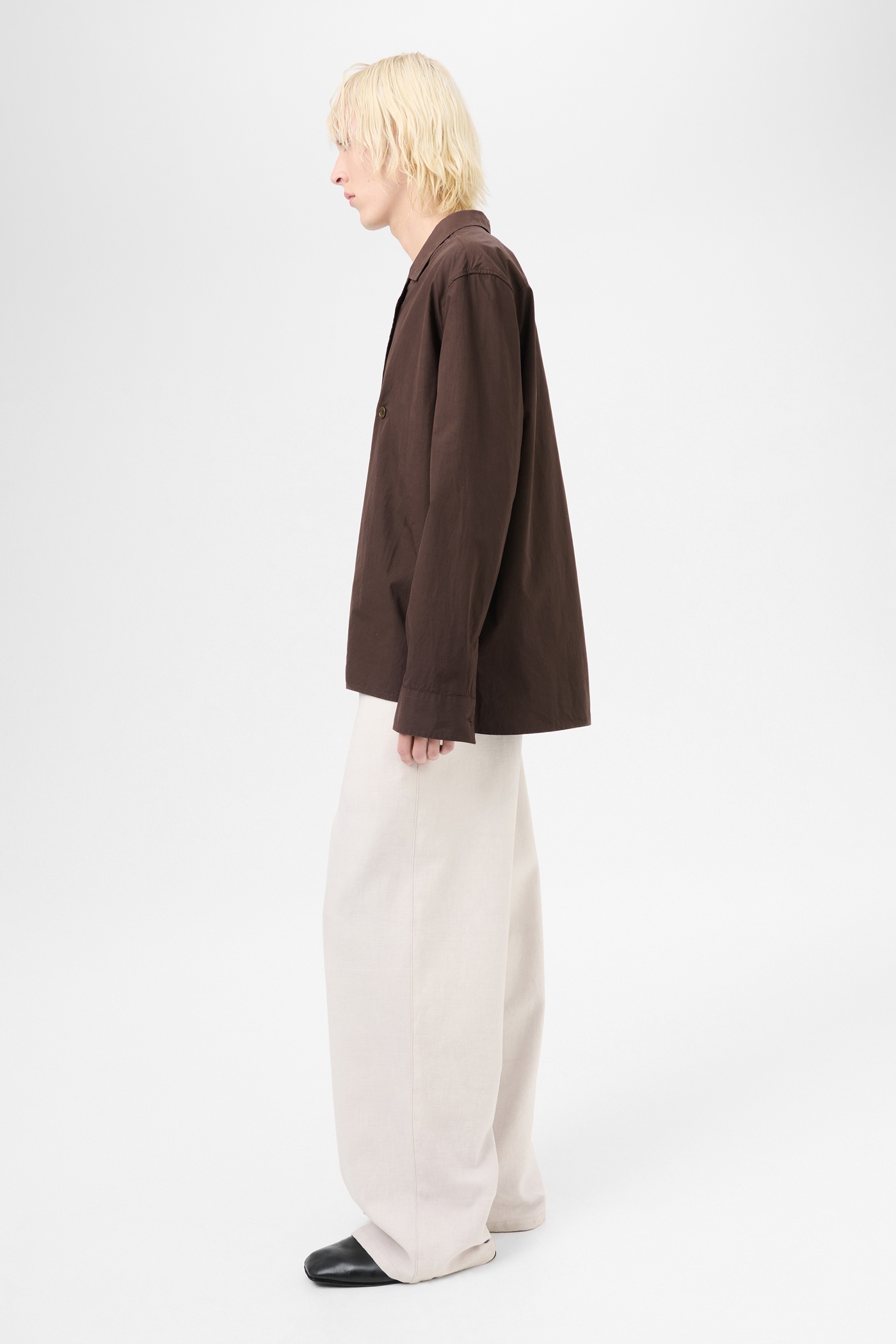 Duo Shirt Hefty Brown Coarse Poplin - 6