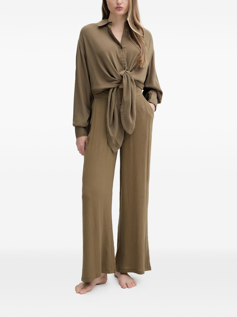 GUESS USA crinkled-effect palazzo pants outlook