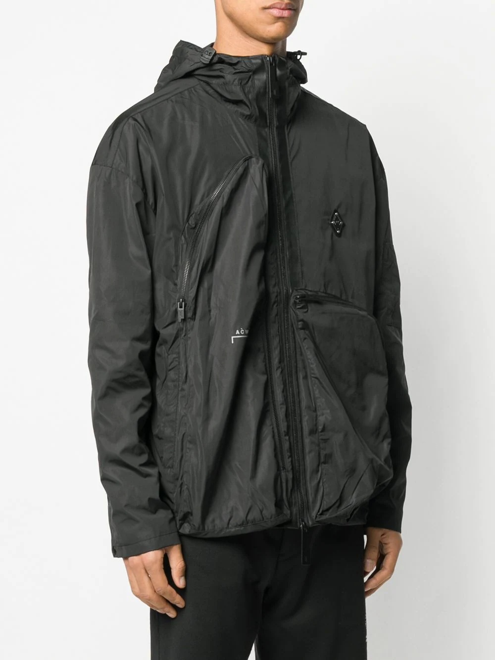 hooded shell jacket - 3