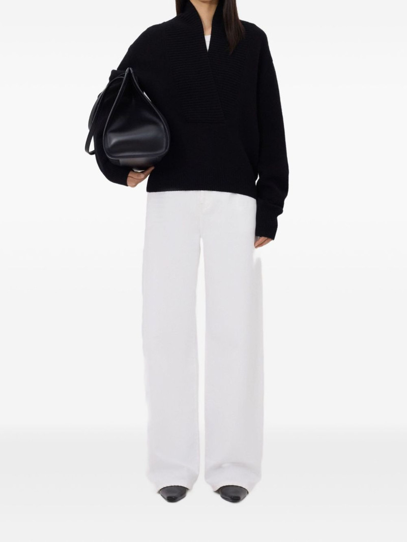 Loulou de Saison ribbed V-neck sweater outlook