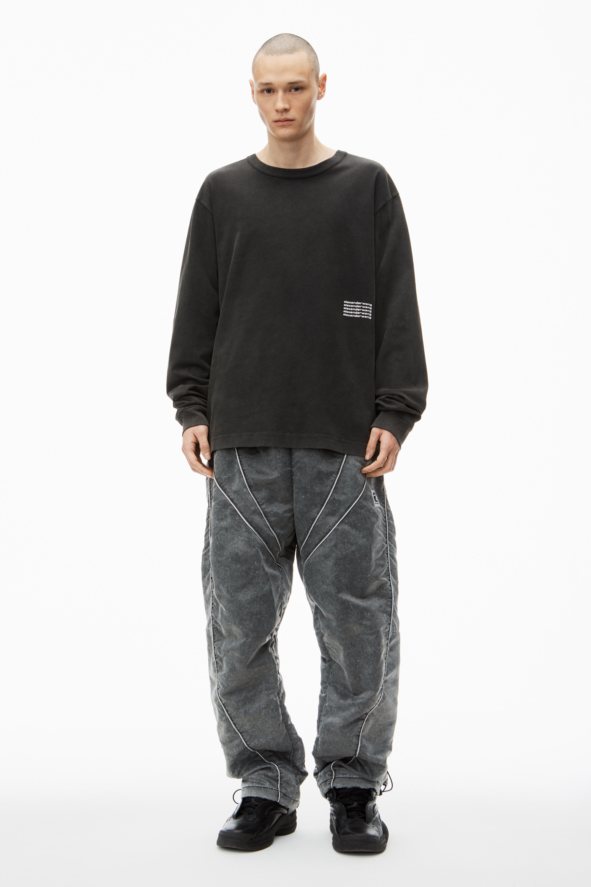 LONG-SLEEVE TEE IN HIGH TWIST JERSEY - 6