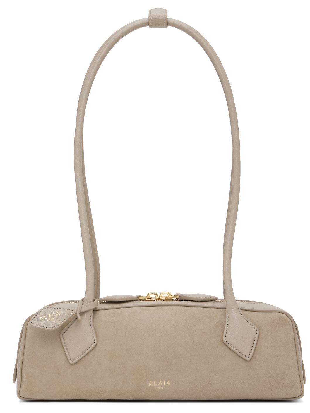 Gray 'Le Teckel' Small Bi-Material Bag - 1
