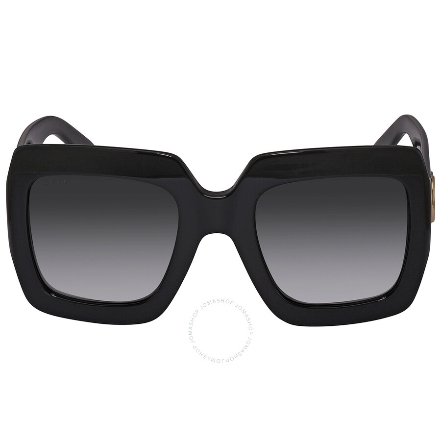 Gucci Grey Gradient Square Ladies Sunglasses GG0053SN 001 54 - 1