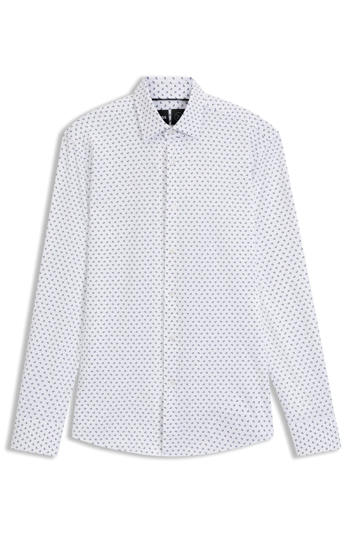 SLIM-FIT SHIRT IN ITALIAN-MADE PERFORMANCE-STRETCH FABRIC - 1