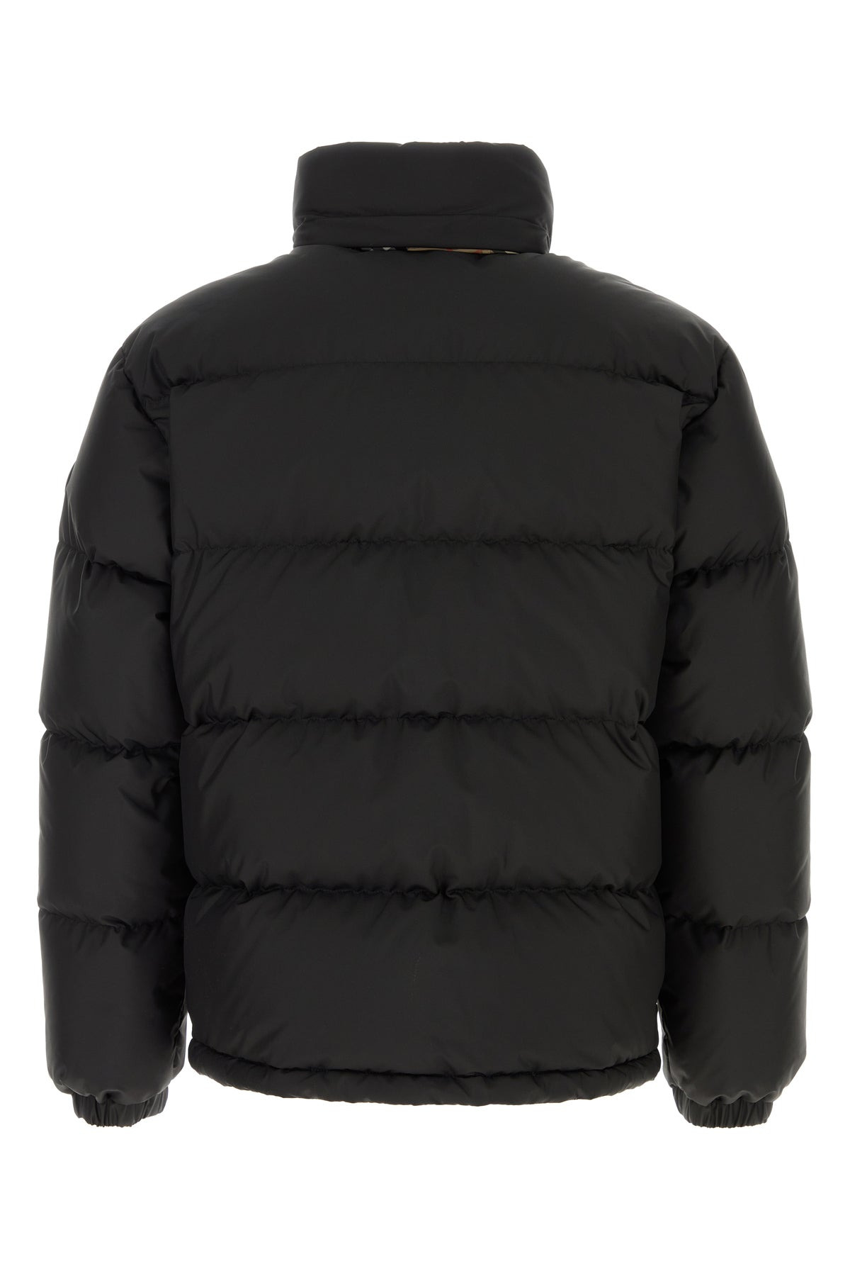 Black polyester down jacket - 2