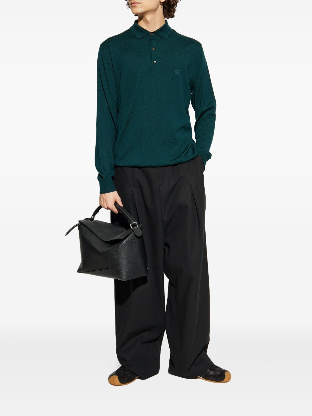 long-sleeve polo shirt - 2