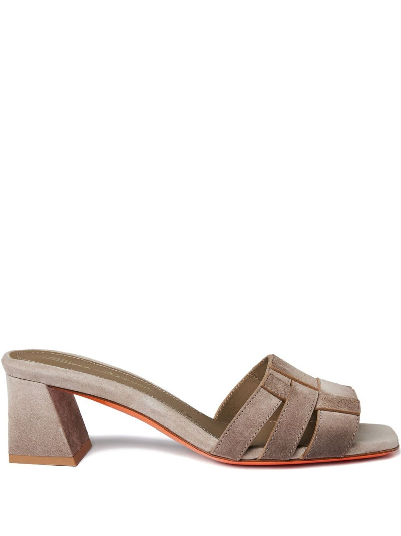 block-heel leather sandals 1
