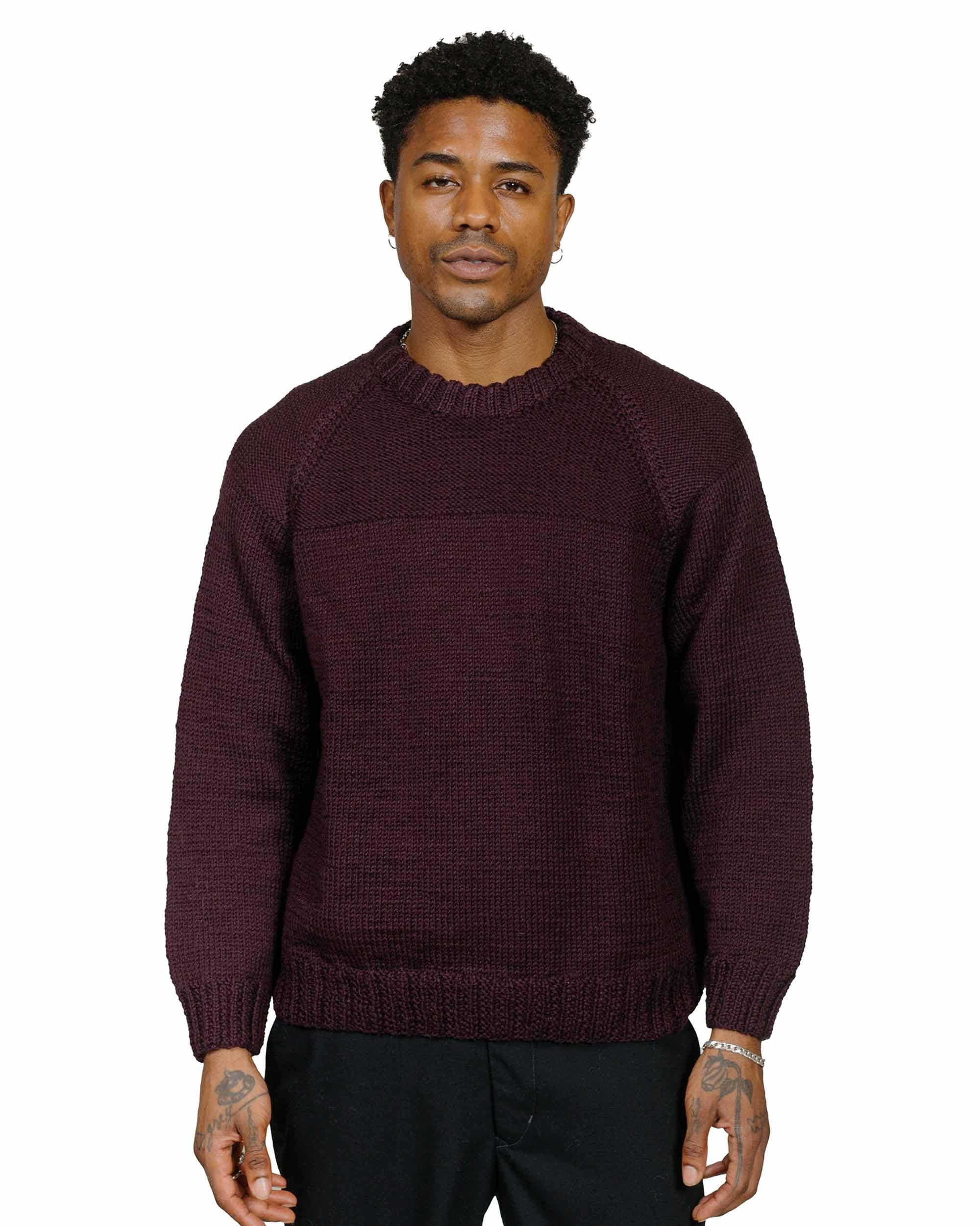 Mix Stitch Jumper Wooly Blackberry - 2