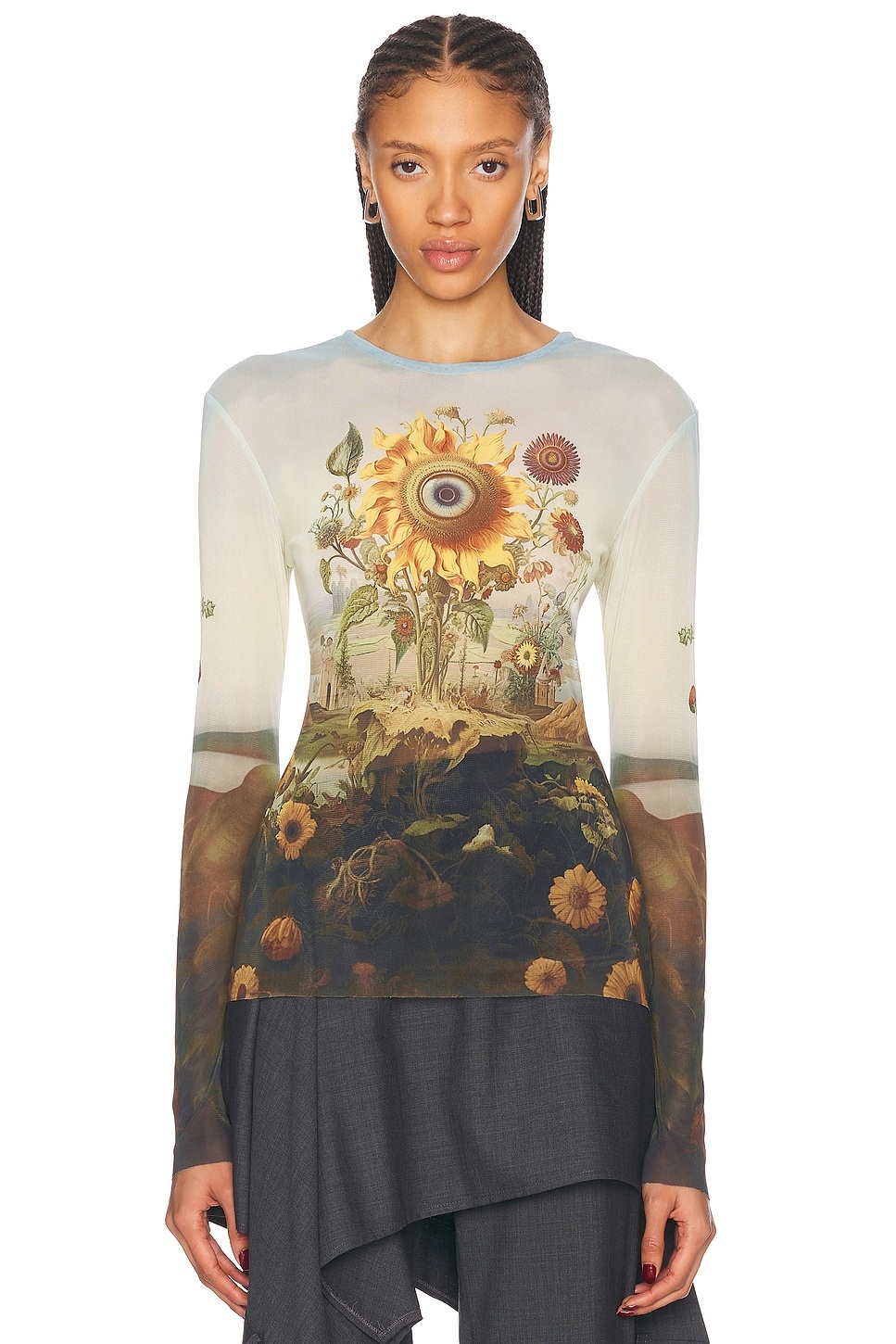 Printed Mesh Top - 2