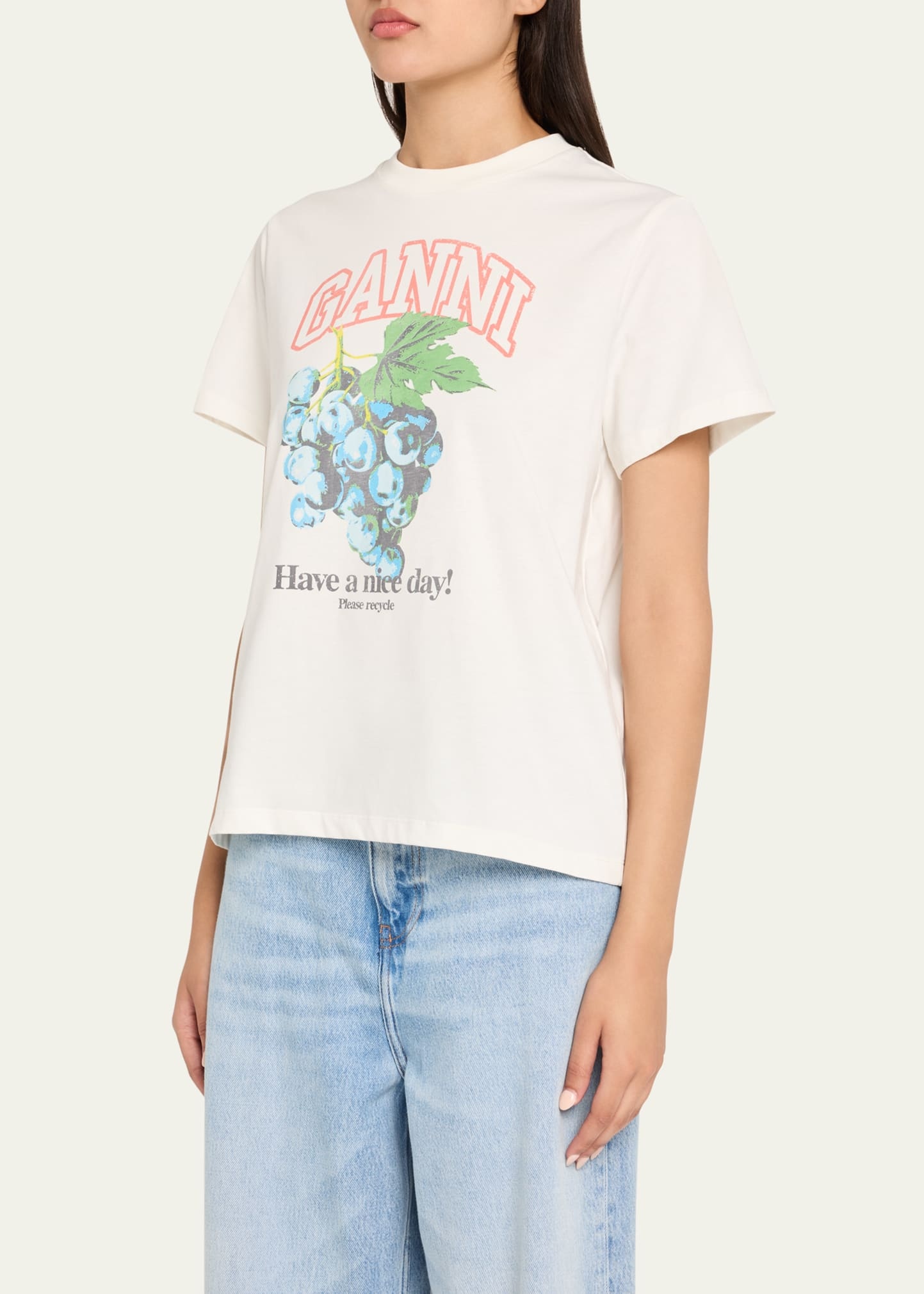 Relaxed Cotton-Jersey Grapes T-Shirt - 4
