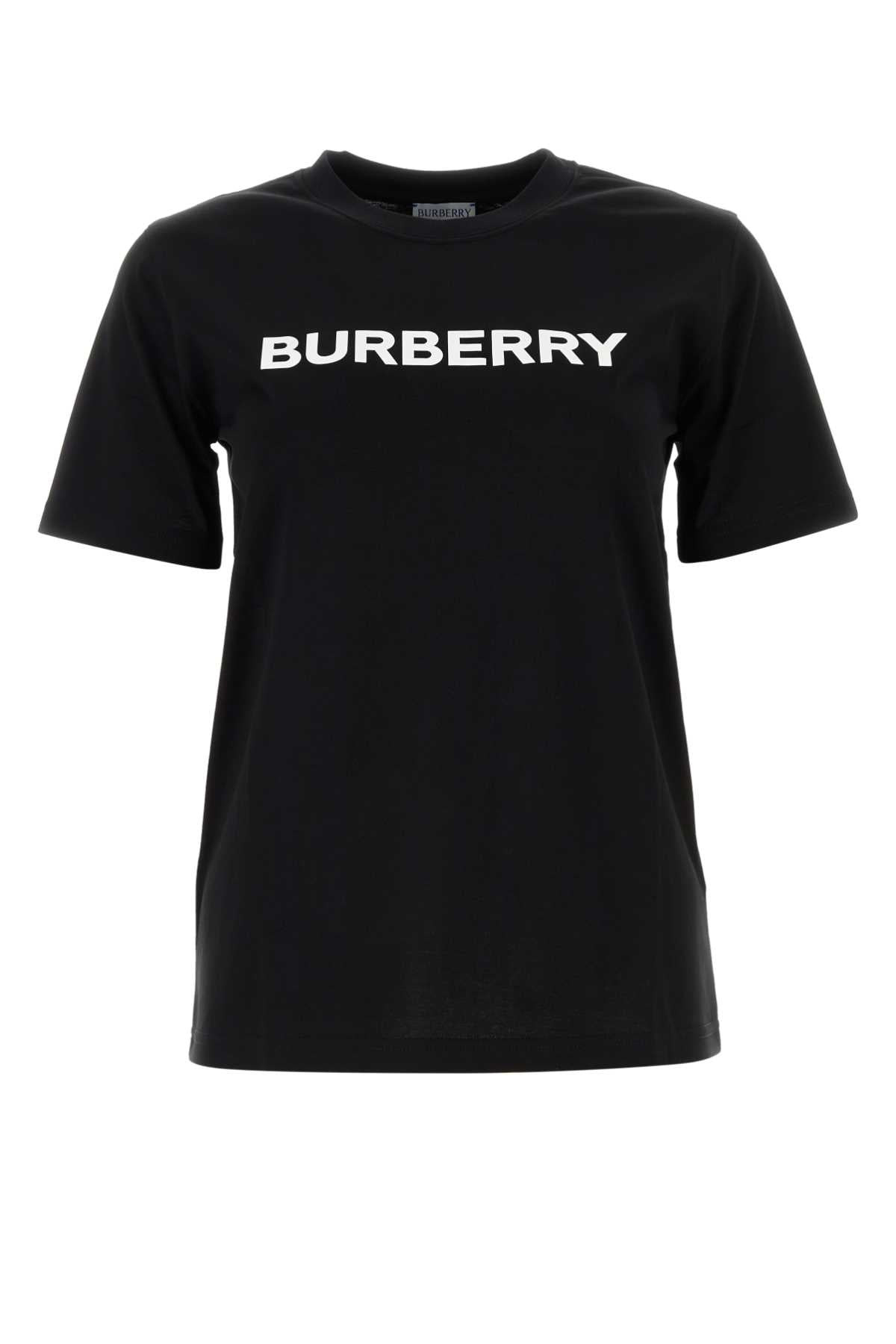 Burberry Women Black Cotton T-Shirt - 1