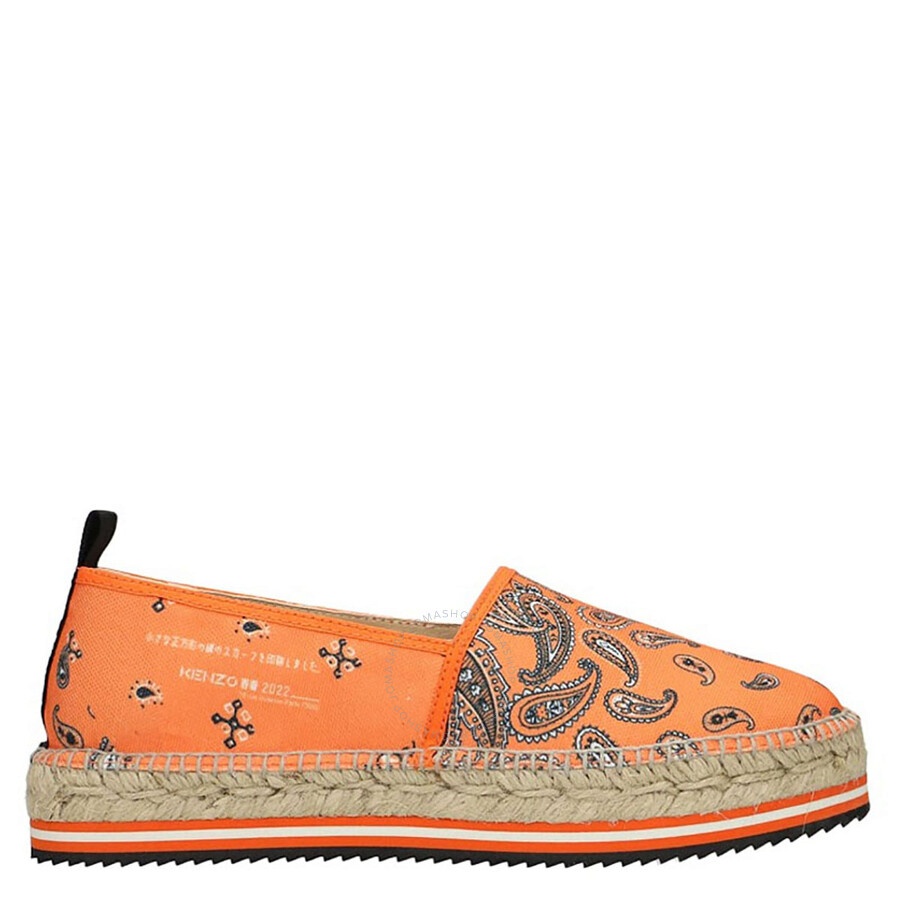 KENZO Kenzo Ladies Poppy Bandana Platform Espadrilles jomashop