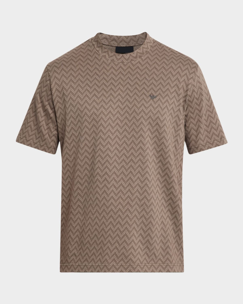 Men's Icon Two-Tone Chevron Jacquard Jersey T-Shirt 1