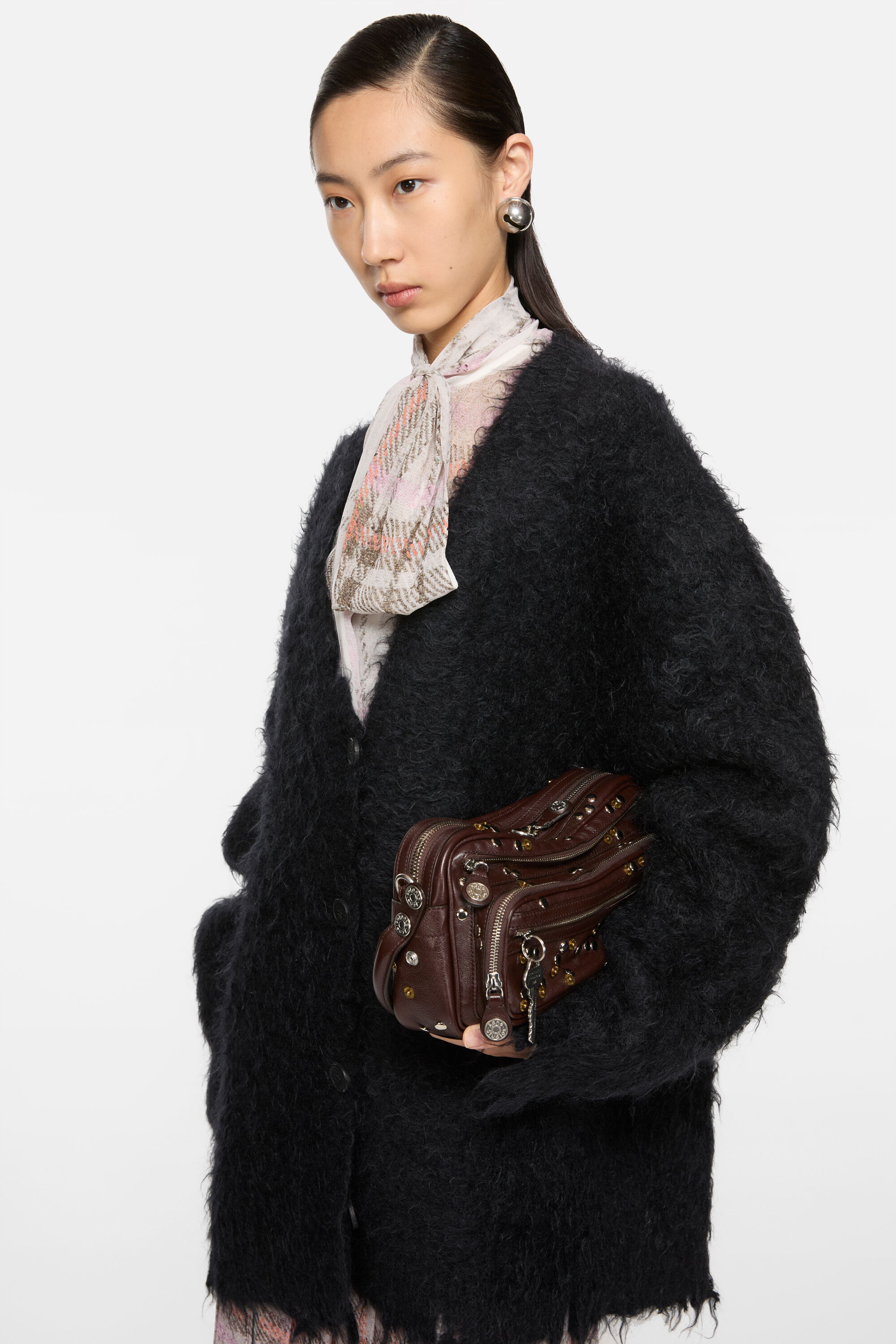 Wool cardigan - Black - 4