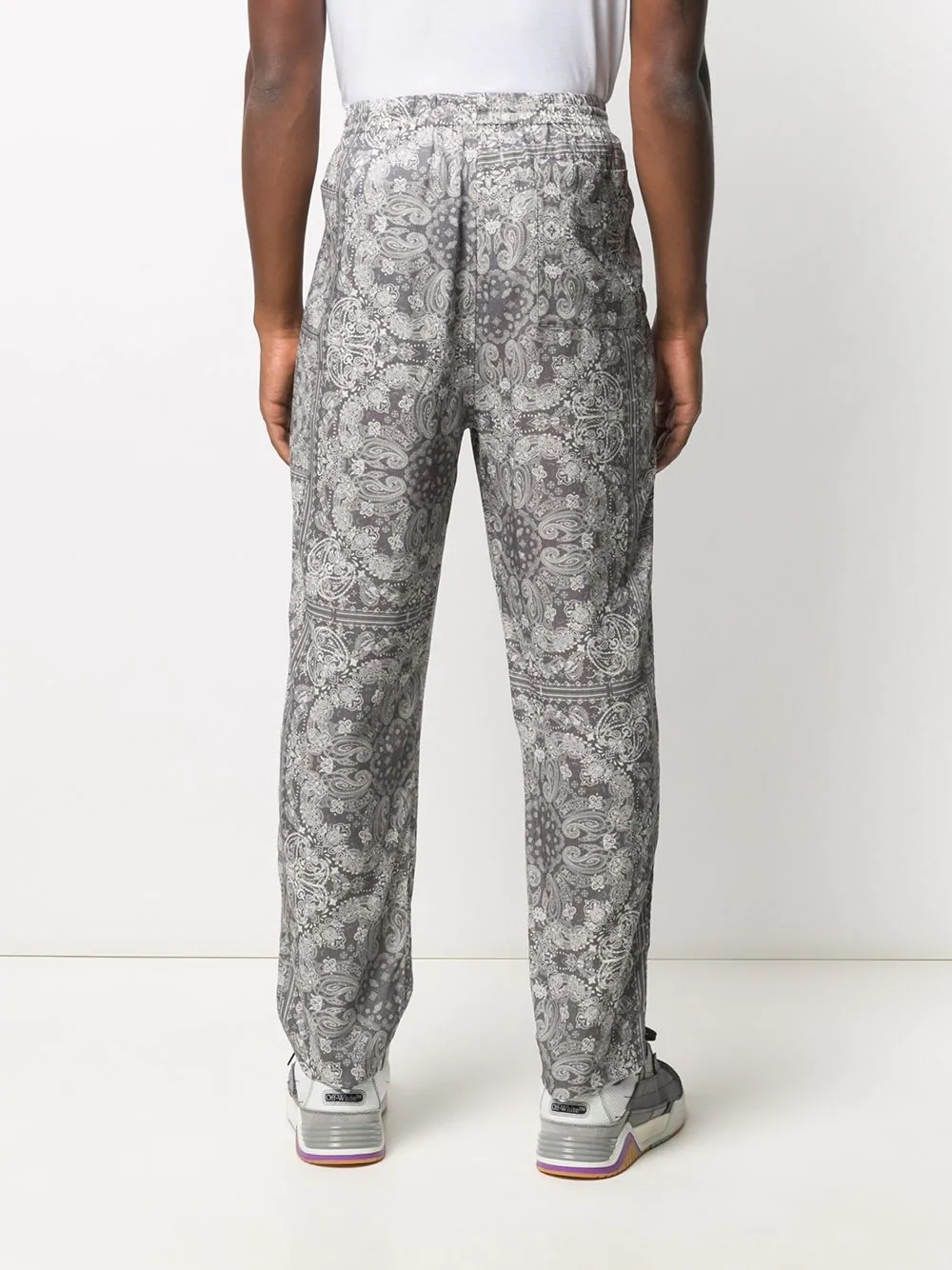 bandana-print trousers - 4