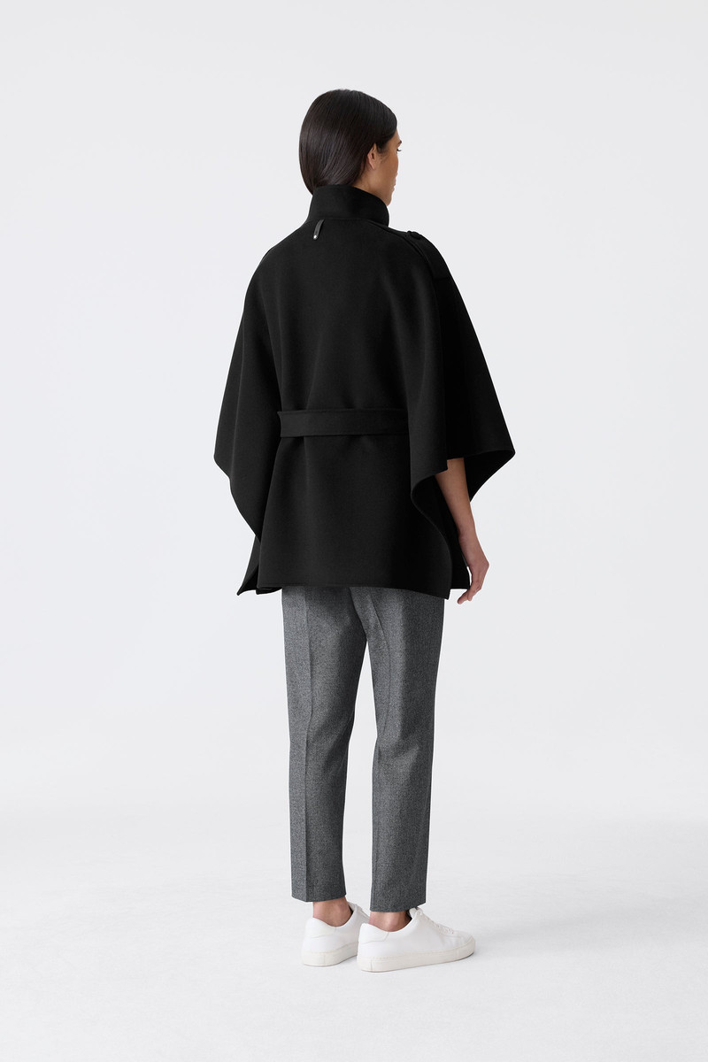 HENRIETTA Double-Face Wool Cape Jacket 5
