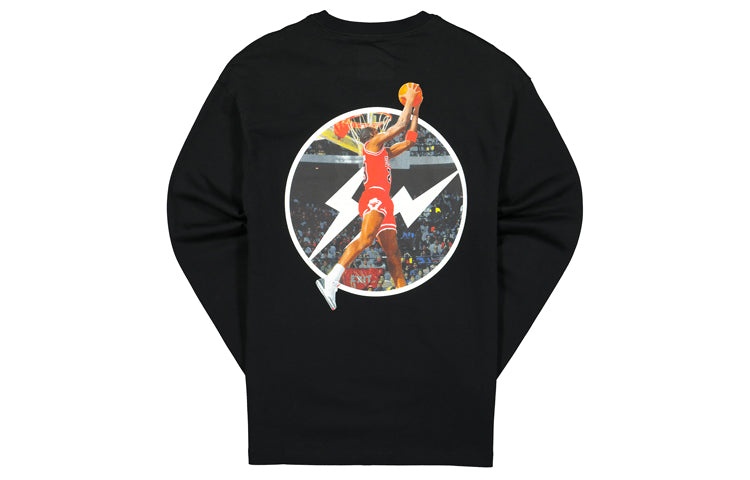 Air Jordan x Fragment Long-Sleeve T-Shirt 'Black/Reflective Silver' DA2981-010 - 2