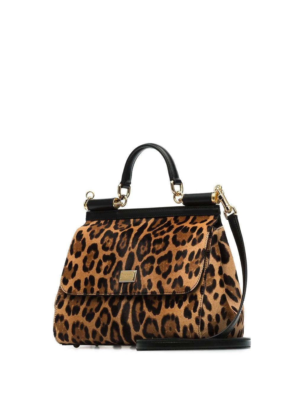 medium Sicily leopard-print tote - 4