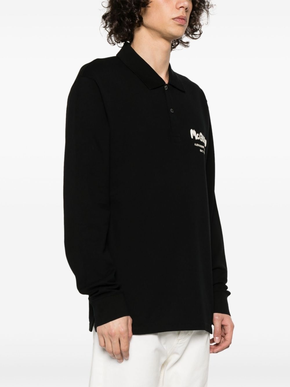 embroidered-logo polo shirt - 5