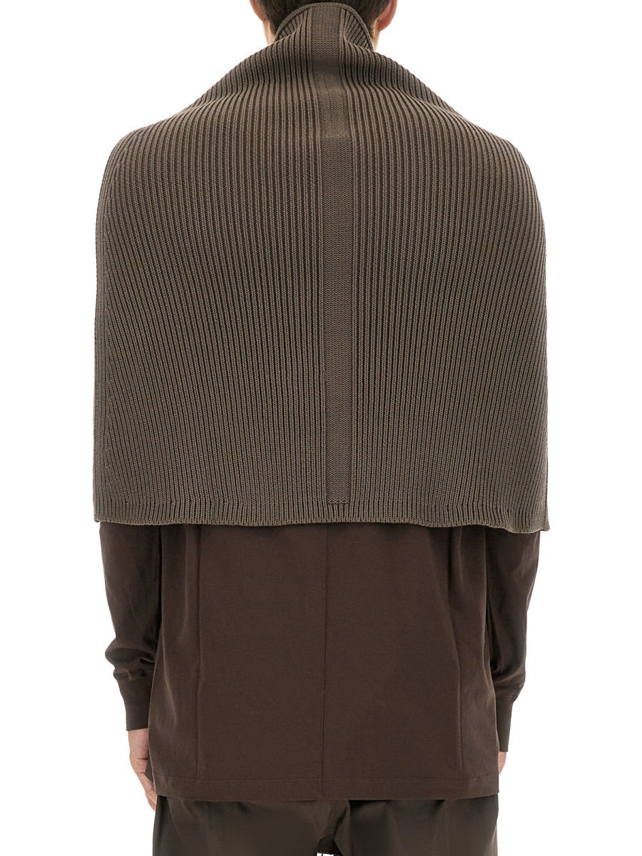 Rick Owens Men Knitted Cape - 3