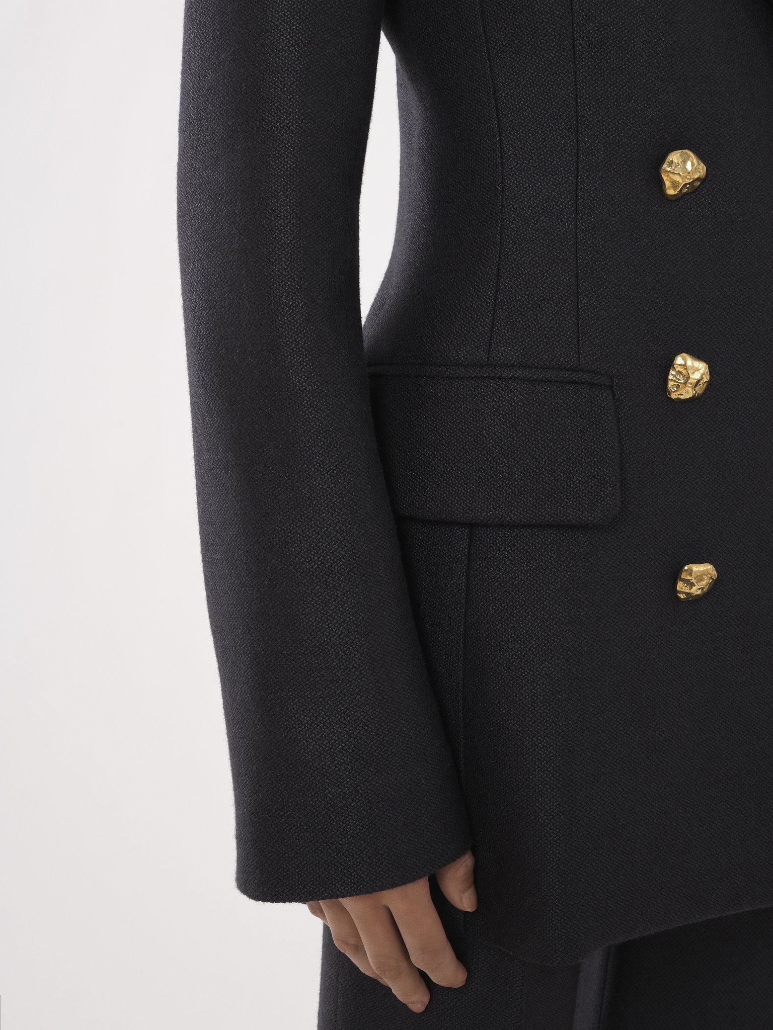 LONG DOUBLE-BREASTED JACKET - 6